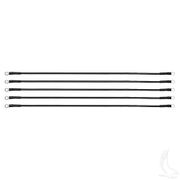 Battery Cable, PACK OF 5, 26" 6 Gauge Black
