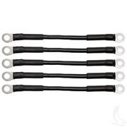 Battery Cable, PACK OF 5, 7" 6 Gauge Black