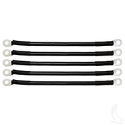 Battery Cable, PACK OF 5, 9" 4 Gauge Black