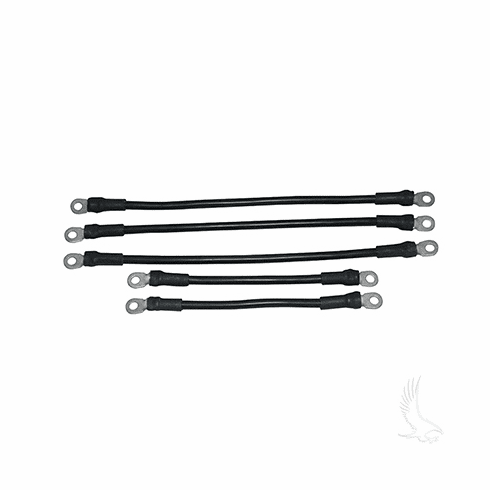 Battery Cable SET, Includes (2) 9" (3)14" 4 gauge, Yamaha G19