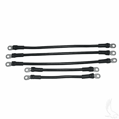 Battery Cable SET, Includes (2) 9" (3)14" 4 gauge, Yamaha G19