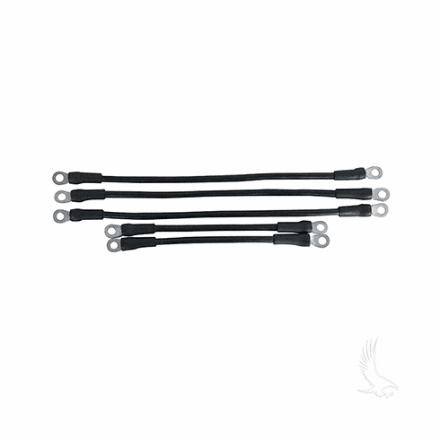 Battery Cable SET, Includes (2) 9" (3)14" 6 gauge, Yamaha G19