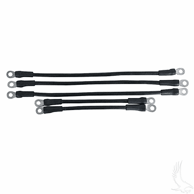 Battery Cable SET, Includes (2) 9" (3)14" 6 gauge, Yamaha G19