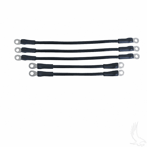 Battery Cable SET, Includes (3) 12" (2) 9" 4 gauge, Yamaha G14/G16 36V 94+