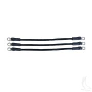 Battery Cable SET, Includes (3) 14" 6 gauge, Club Car DS w/ 12V Batteries
