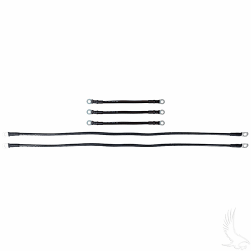 Battery Cable SET, Includes (3) 9" (2) 26" 6 gauge, Yamaha Drive w/ 8V Batteries