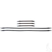 Battery Cable SET, Includes (3) 9" and  (2) 26" 4 gauge, Yamaha Drive w/ 8V Batteries
