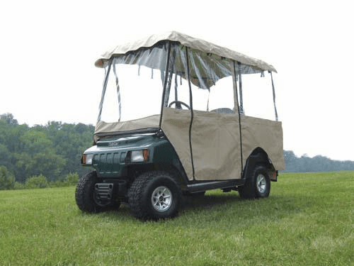 Beige 4-sided 4-Passenger Enclosure - 80"  Tops (Universal Fit)