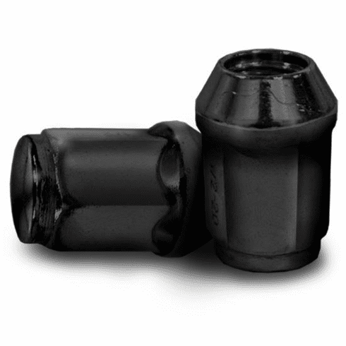 Black 1/2"  x 20 Standard Lug Nuts (16 pack)