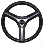 Brenta ST Steering Wheel, Silver Insert, E-Z-Go Hub