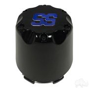 Center Cap, Black with Blue SS