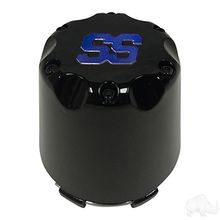Center Cap, Black with Blue SS