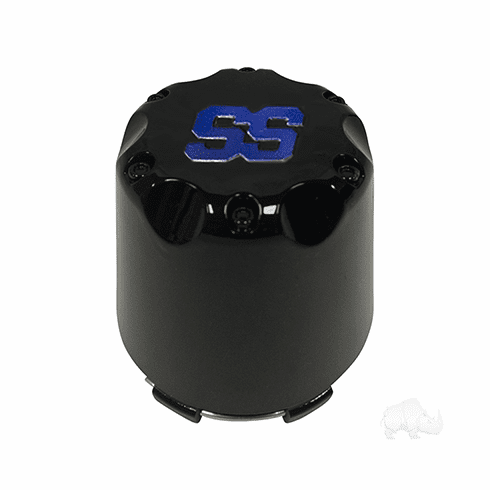 Center Cap, Black with Blue SS