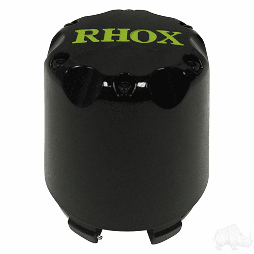 Center Cap, Black with Green RHOX