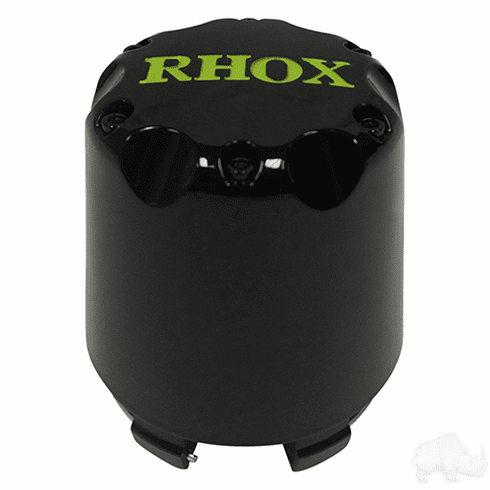 Center Cap, Black with Green RHOX