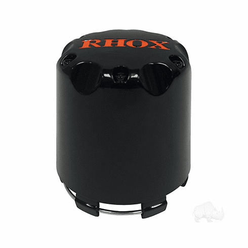 Center Cap, Black with Orange RHOX