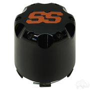 Center Cap, Black with Orange SS
