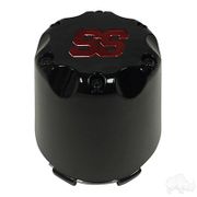Center Cap, Black with Red SS