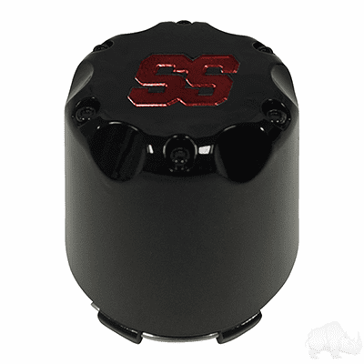 Center Cap, Black with Red SS