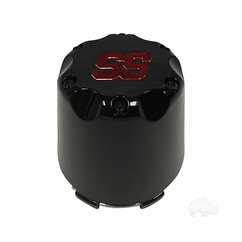 Center Cap, Black with Red SS