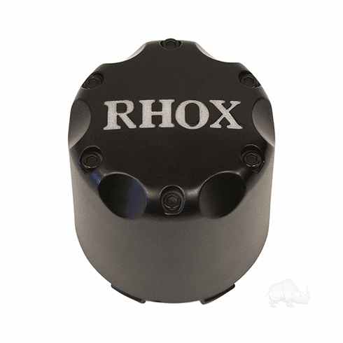 Center Cap, Matte Black with Silver RHOX