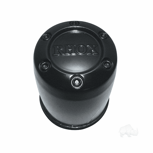Center Cap, RHOX Black Plastic 2.65"