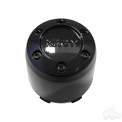 Center Cap, RHOX Snap-in Black Plastic 2.65"