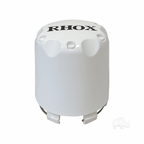 Center Cap, White with Black RHOX
