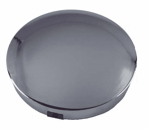 Chrome Moon Hub Cap. Years 6"  Wheel Opening