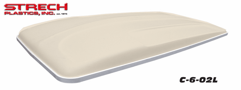 Club Car 80" Top Beige Alum Trim