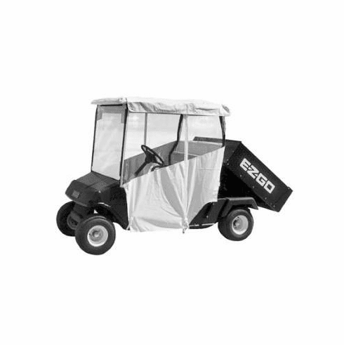 Club Car Carryall I & II RedDot  3-Sided Ivory Vinyl Enclosure