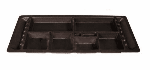 Club Car DS 10-Compartment Underseat Tray (Years 1982-Up)