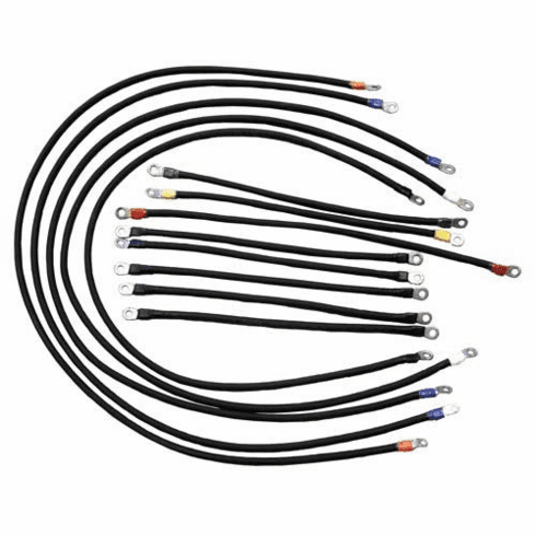 Club Car DS Electric 600-Volt Heavy-Duty 4-Gauge Weld Cable Set (Years 1996-Up)