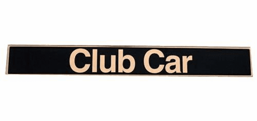 Club Car DS Name Plate (Years 1982-2004)