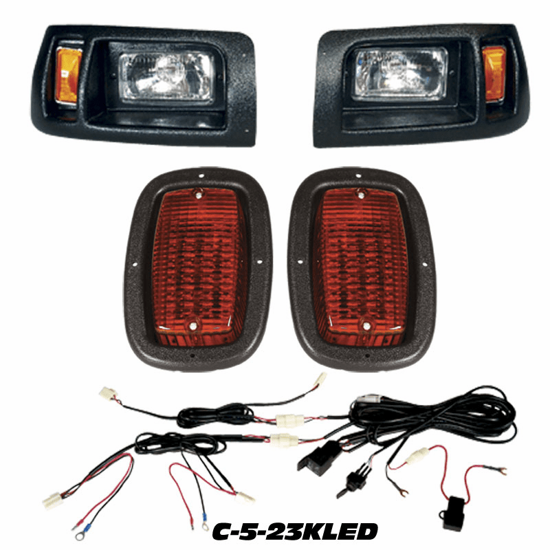 Club Car Headlights, LED Taillights And Basic Wire Harness