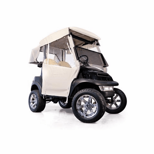 Club Car Precedent 2-Passenger RedDot  3-Sided Ivory Vinyl Enclosure (Years 2004-Up)