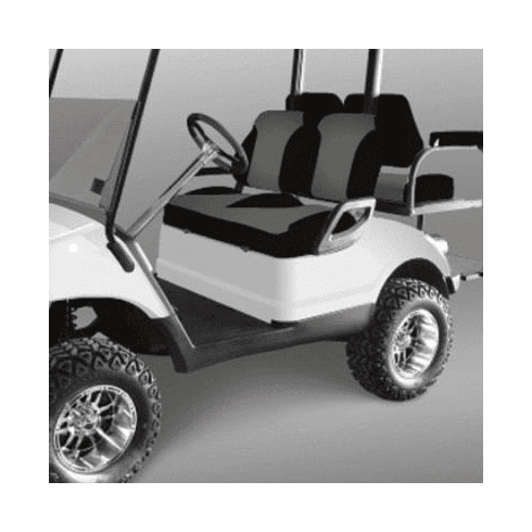 Club Car Precedent Black/Silver Suite Seats (Years 2004-2011)