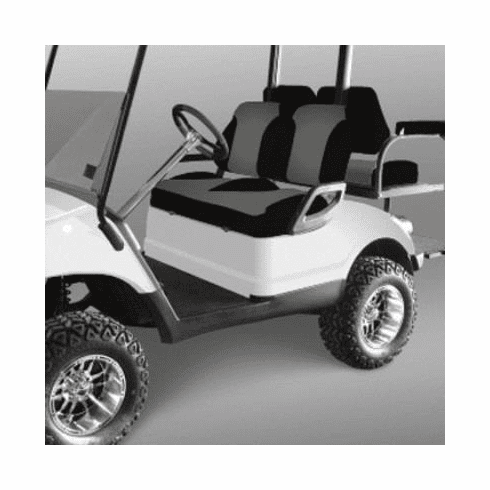 Club Car Precedent Black/Silver Suite Seats (Years 2012-Up)