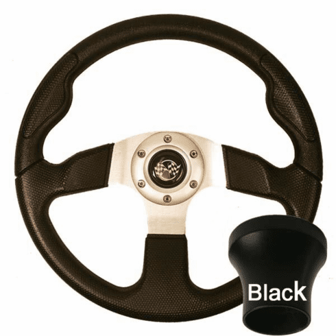 Club Car Precedent Black Sport Steering Wheel Kit