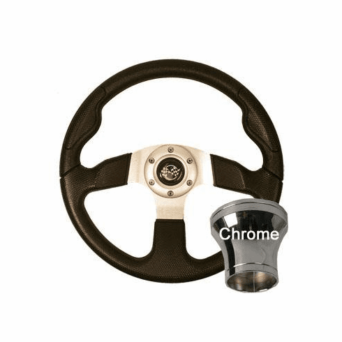 Club Car Precedent Black Sport Steering Wheel Kit