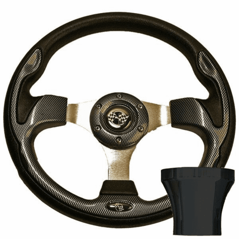 Club Car Precedent Carbon Fiber Rally Steering Wheel