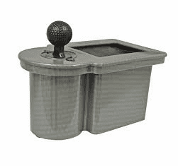 CLUB CLEAN BALL AND CLUB WASHER - TITANIUM WITH UNIVERSAL BRACKET KIT