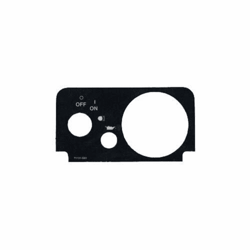 Console Plate For Fuel & Oil Light For TXT Fleet (Years 2010-Up)