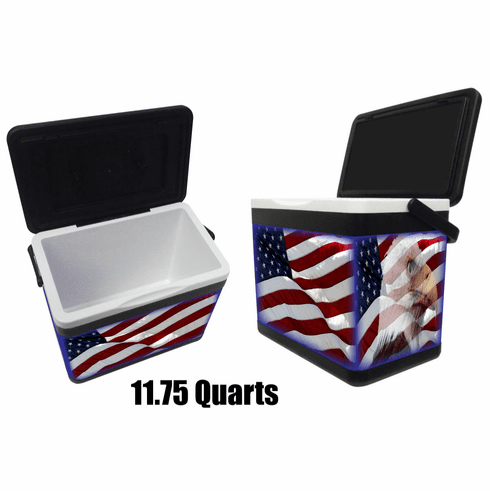 Coolers - Deluxe - US Flag with eagle