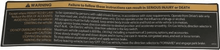 E-Z-GO RXV Warning & Instructions Decal (Years 2008-Up)