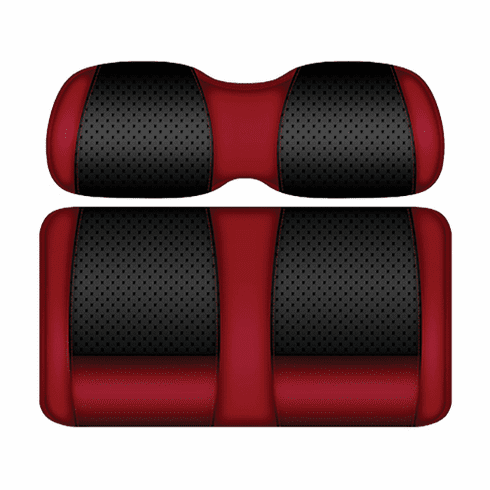DoubleTake Clubhouse Front Cushion Set, Club Car DS New Style 00+, Black/Ruby