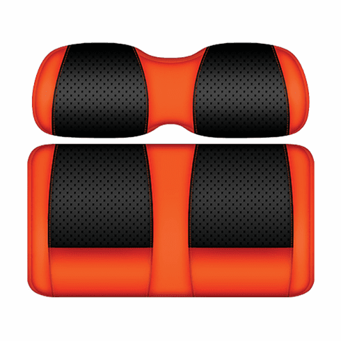 DoubleTake Clubhouse Front Cushion Set, Club Car Precedent 04+, Black/Orange