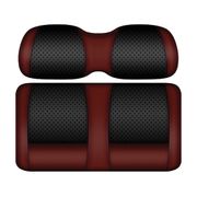 DoubleTake Clubhouse Front Cushion Set, E-Z-Go RXV 08+, Black/Burgundy