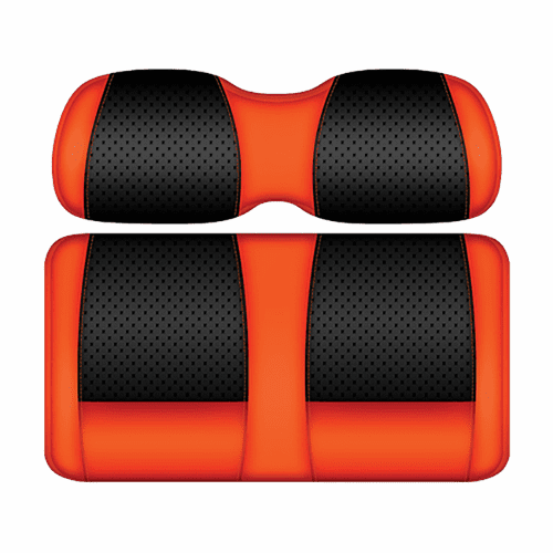 DoubleTake Clubhouse Front Cushion Set, E-Z-Go RXV 08+, Black/Orange