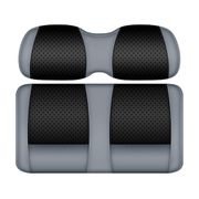 DoubleTake Clubhouse Front Cushion Set, E-Z-Go RXV 08+, Black/Silver